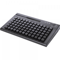 POS клавиатура Heng Yu S78A, MSR, Keylock, USB, BLACK в комплекте с набором клавиш 2х1/4шт, 2х2/2 шт